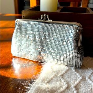 Vintage Silver Mesh Clutch Purse